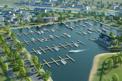 Boat Club Perspective 3D-Plans