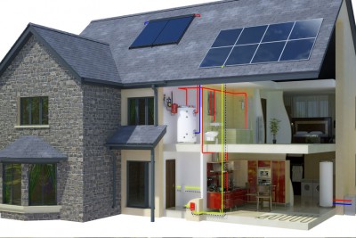 House Cross Section 3D-Plans