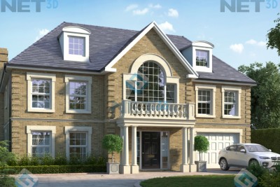 House Exterior 2 3D-Visualisation
