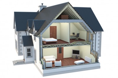 House Section 3D-Plans
